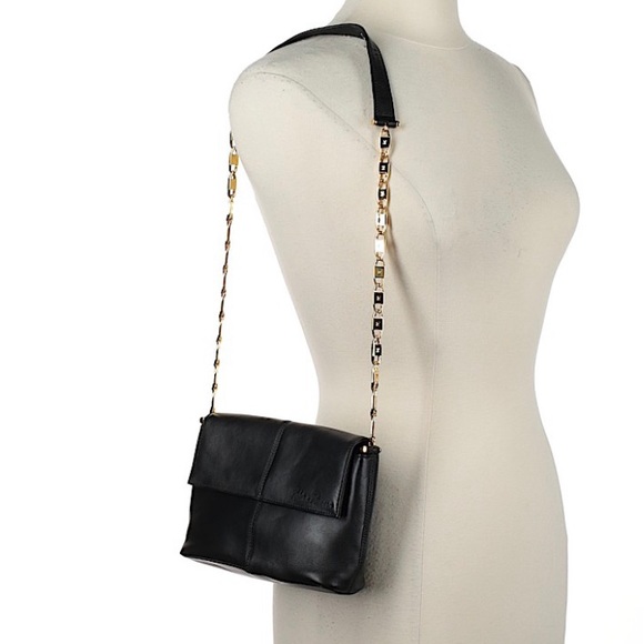 Paloma Picasso Handbags - Paloma Picasso Vintage Black Leather Shoulder Bag